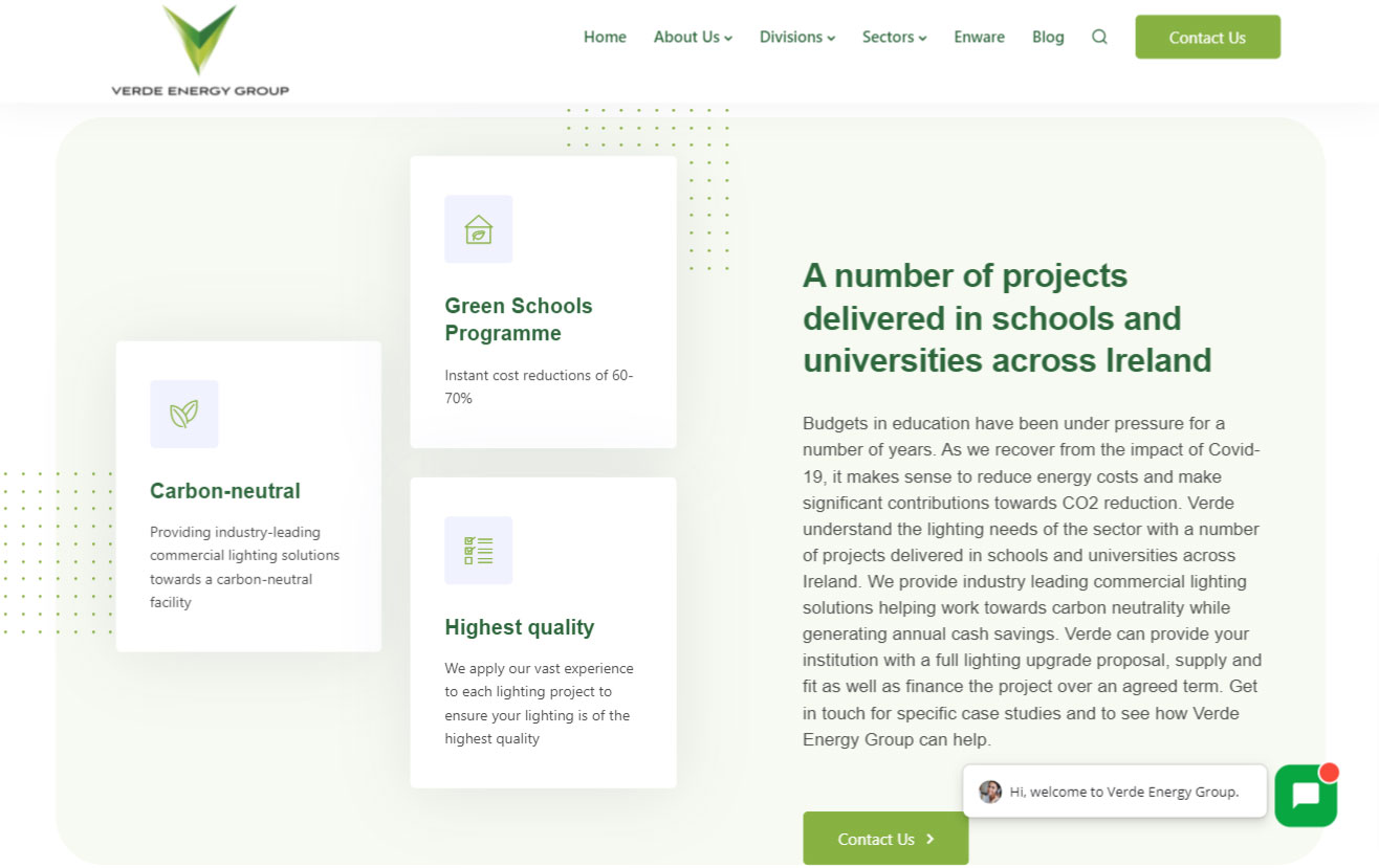 New Website for Verde Energy Group