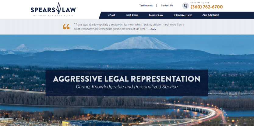 Spears Law Website