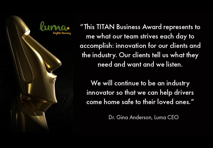 Luma Brighter Learning Walks Away Victorious in the 2021 TITAN Business Awards