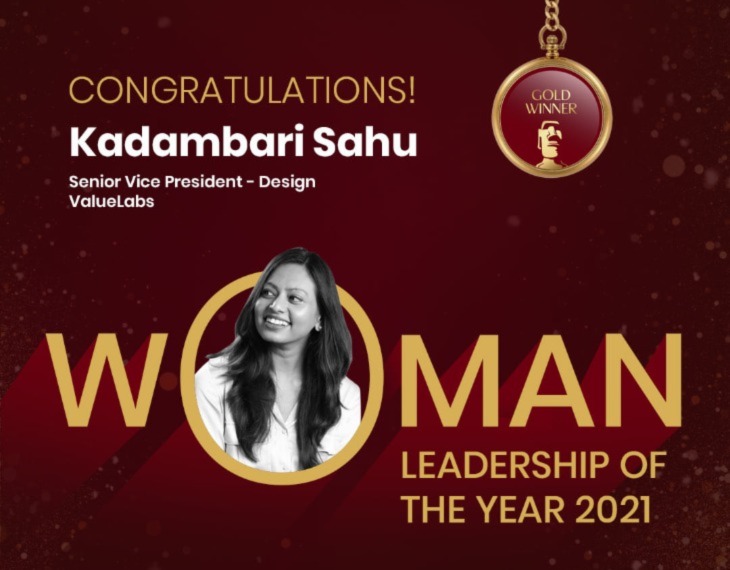 Kadambari Sahu of ValueLabs Awarded 2022's Creative Executive of the Year!