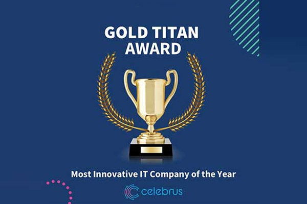 The prestigious Gold Award for Most Innovative IT Company of the Year goes to… Celebrus!