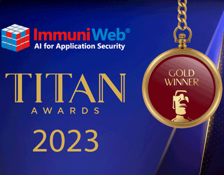 ImmuniWeb is the Gold Winner of TITAN Business Awards 2023!