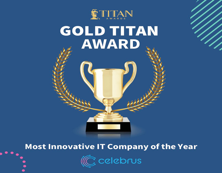 The prestigious Gold Award for Most Innovative IT Company of the Year goes to… Celebrus!