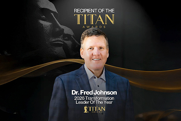 Dr. Fred Johnson Named Platinum Winner at the 2026 TITAN Business Awards