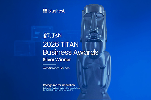 Bluehost Achieves 2026 TITAN Awards Recognition for Web Services Innovation